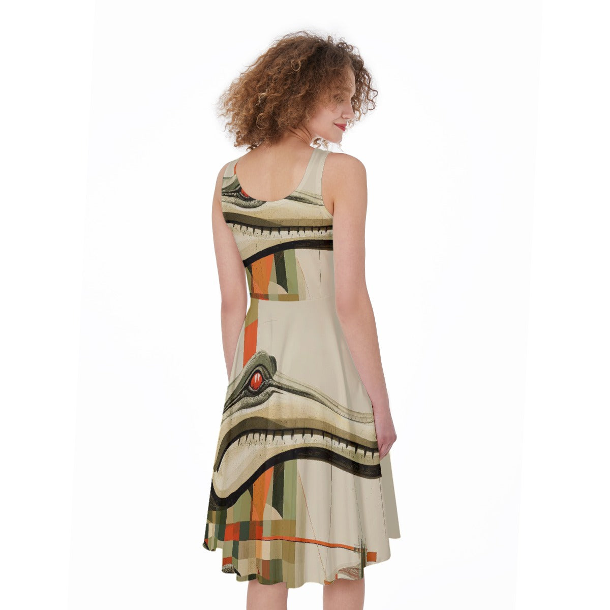 All-Over Print Women's Sleeveless Dress