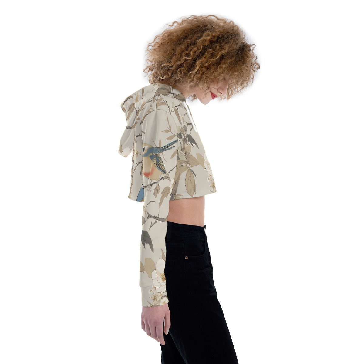 All-Over Print Women's Crop Top Hoodie
