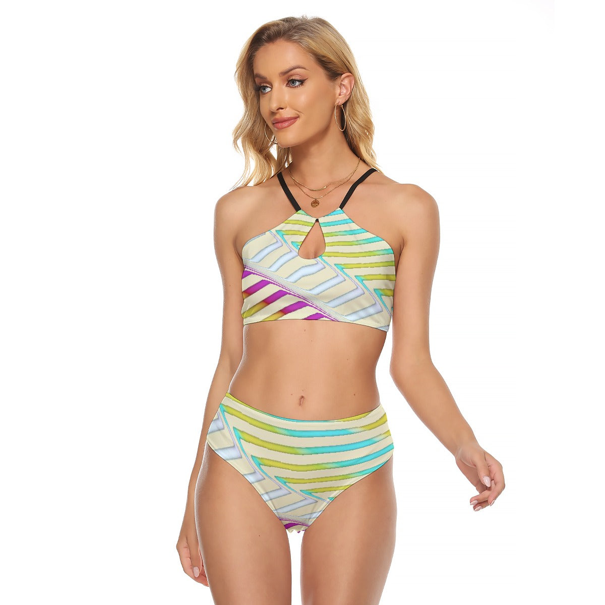 All-Over Print Women's Cami Keyhole One-piece Swimsuit