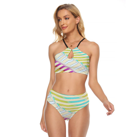 All-Over Print Women's Cami Keyhole One-piece Swimsuit