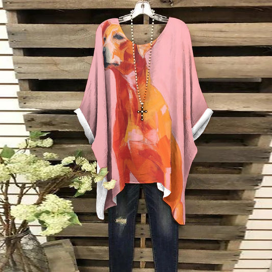 All-Over Print Women's Bat Sleeve Shirt