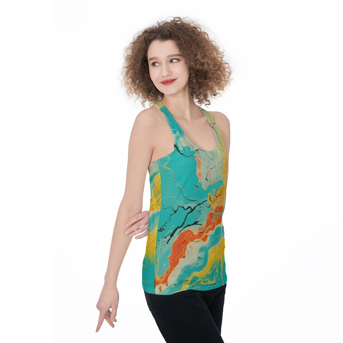 All-Over Print Women's Racerback Tank Top
