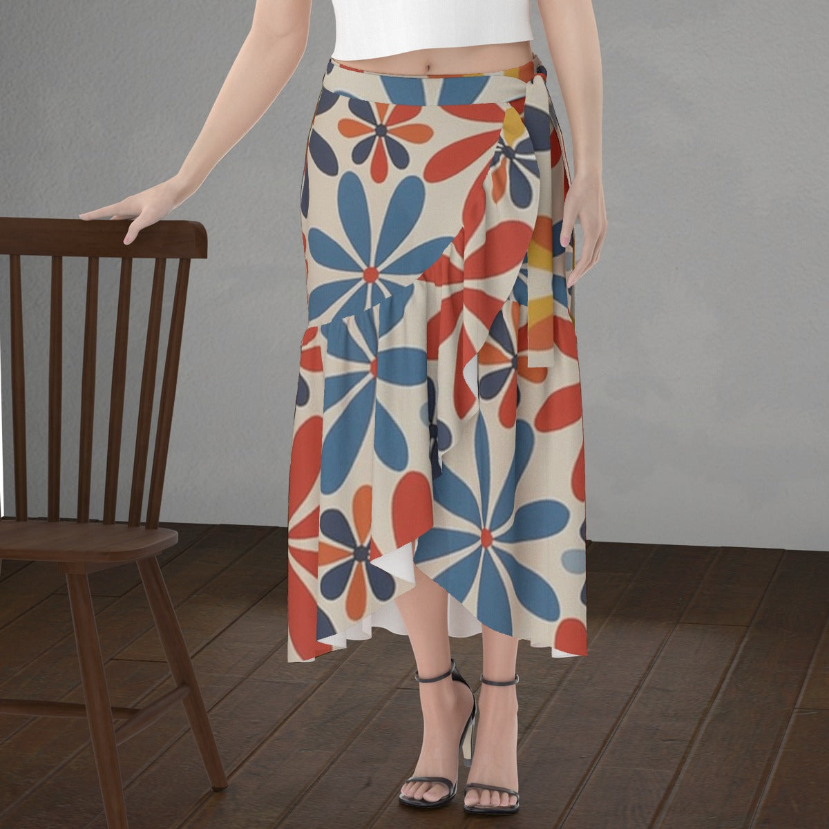 All-Over Print Women's Wrap Skirt