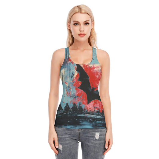 All-Over Print Women's Racer Vest | 190GSM Cotton