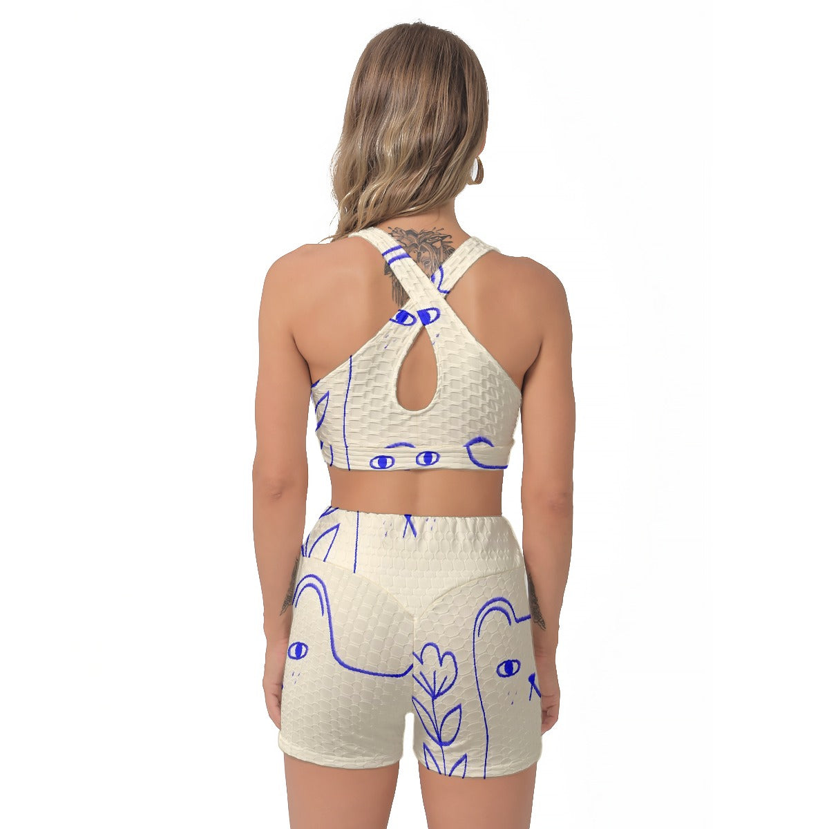 All-Over Print Women's Sports Bra Suit