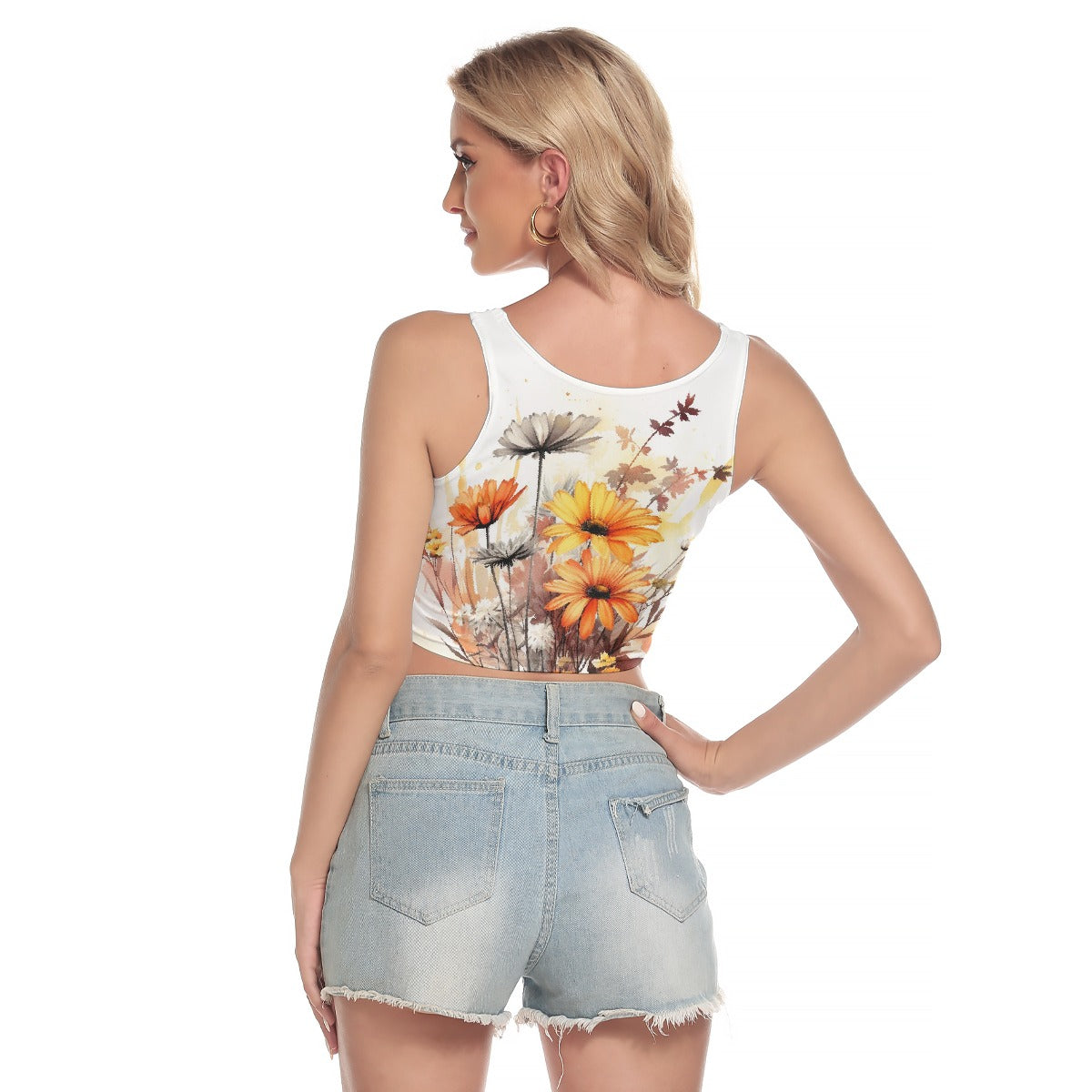All-Over Print Women's Sport Crop Tank Top