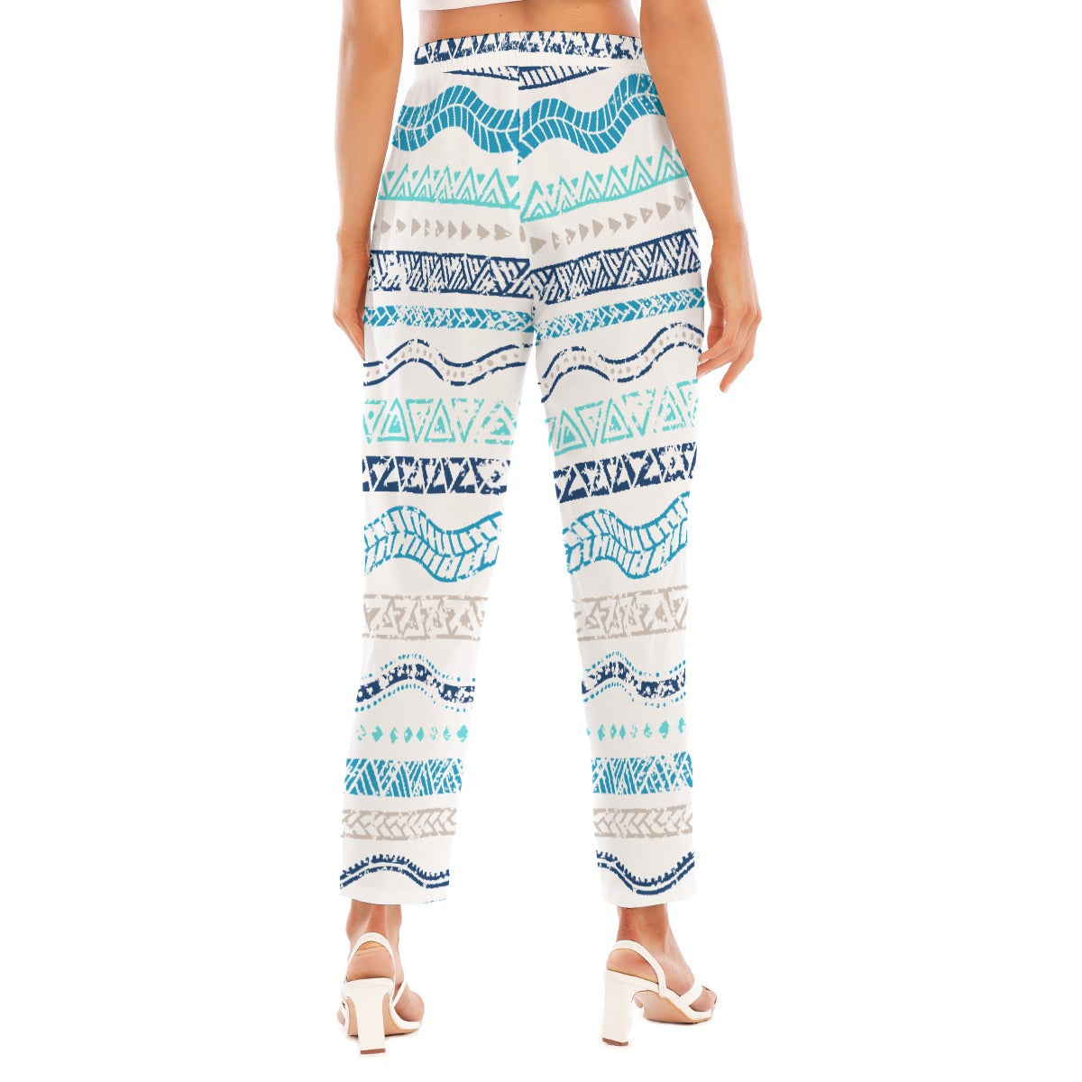 All-Over Print Women's Loose Straight-leg Pants