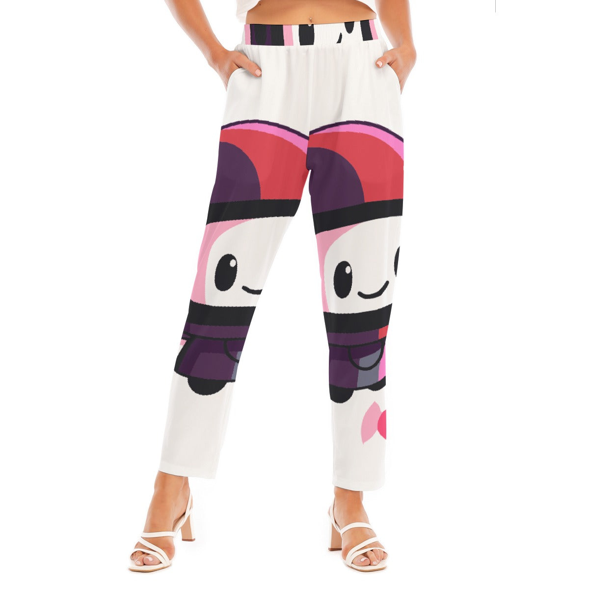 All-Over Print Women's Loose Straight-leg Pants