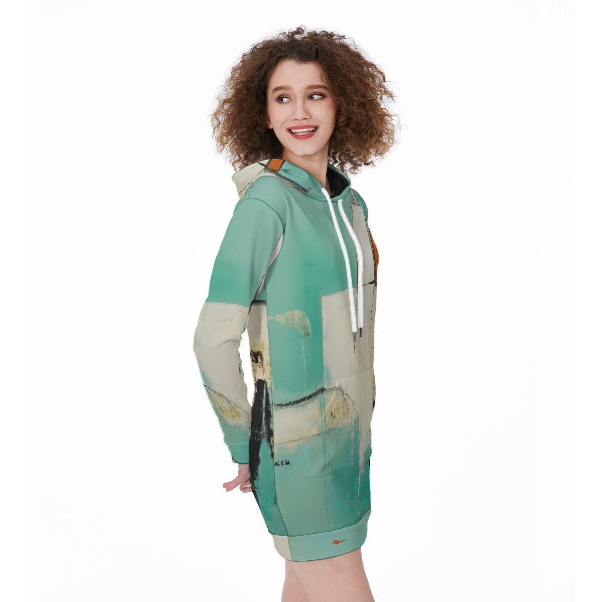 All-Over Print Women's Long Hoodie