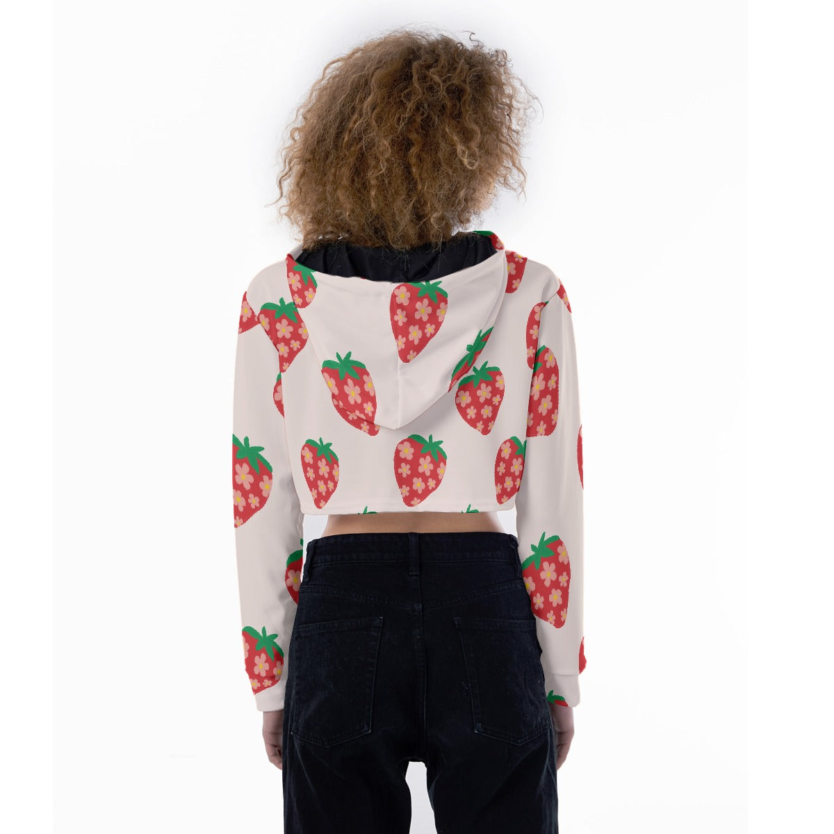All-Over Print Women's Crop Top Hoodie