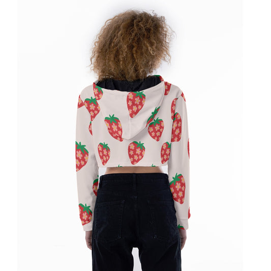 All-Over Print Women's Crop Top Hoodie