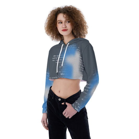 All-Over Print Women's Crop Top Hoodie