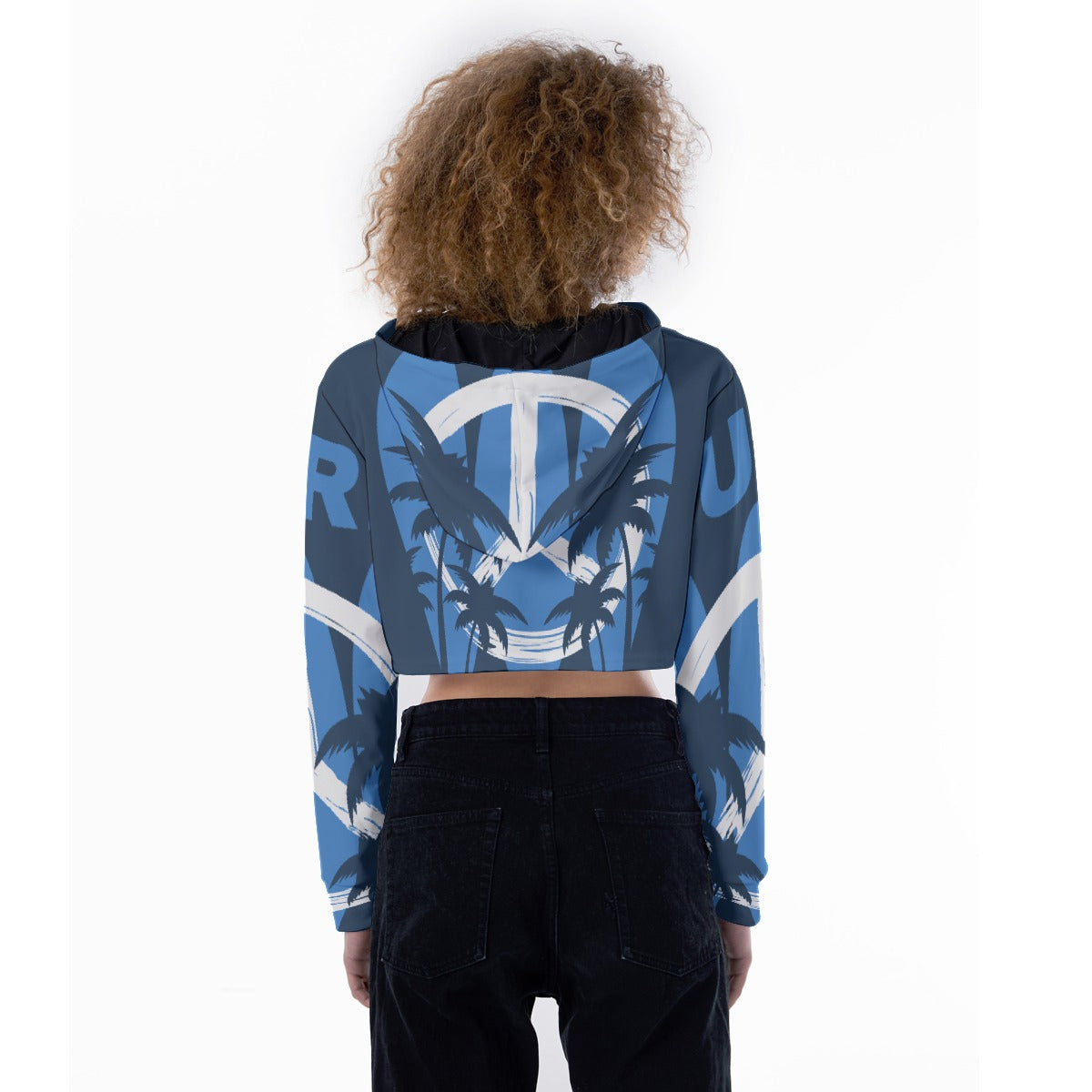 All-Over Print Women's Crop Top Hoodie