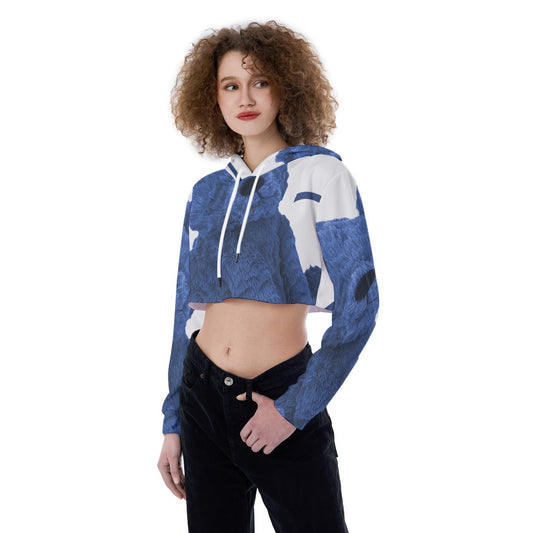 All-Over Print Women's Crop Top Hoodie