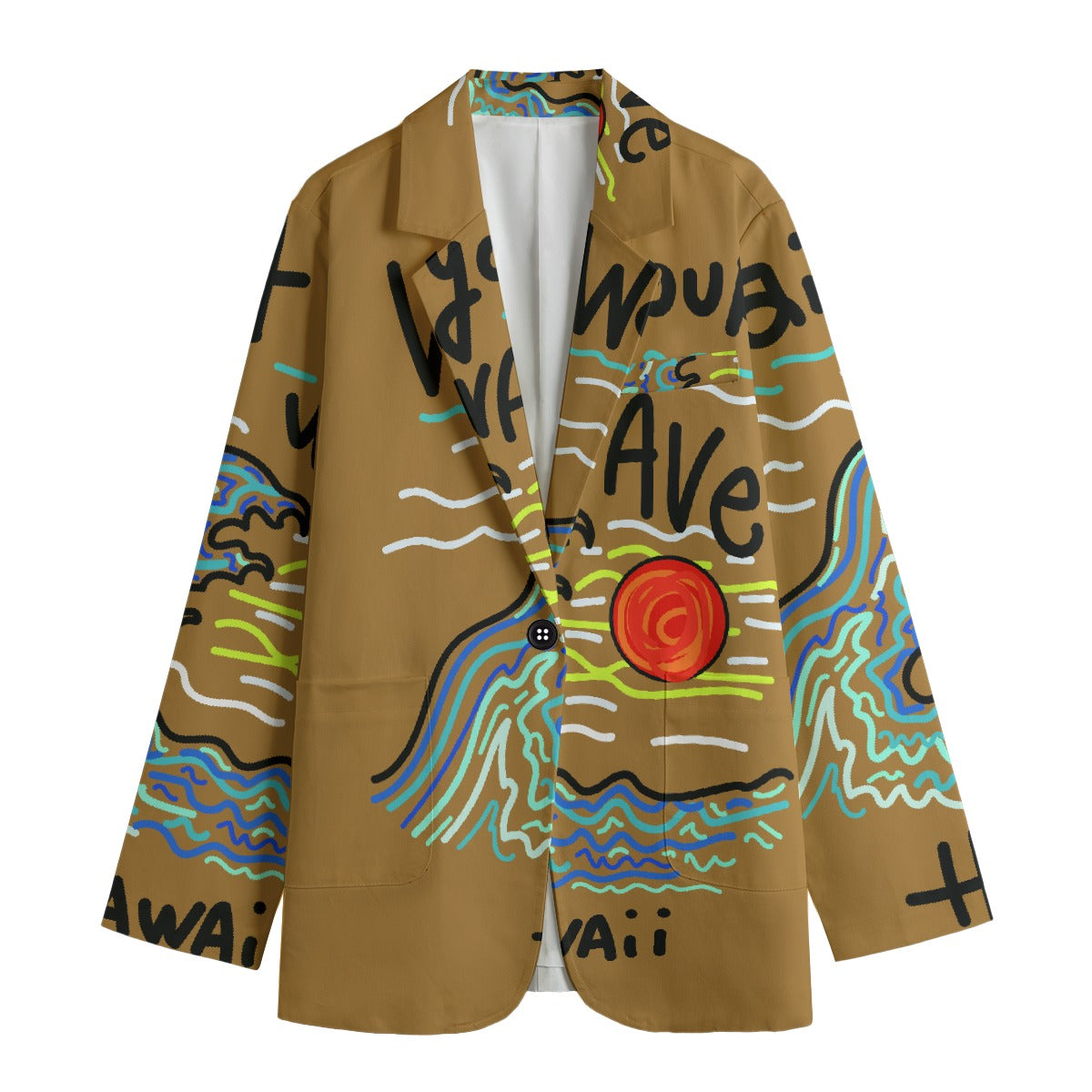 All-Over Print Women's Leisure Blazer