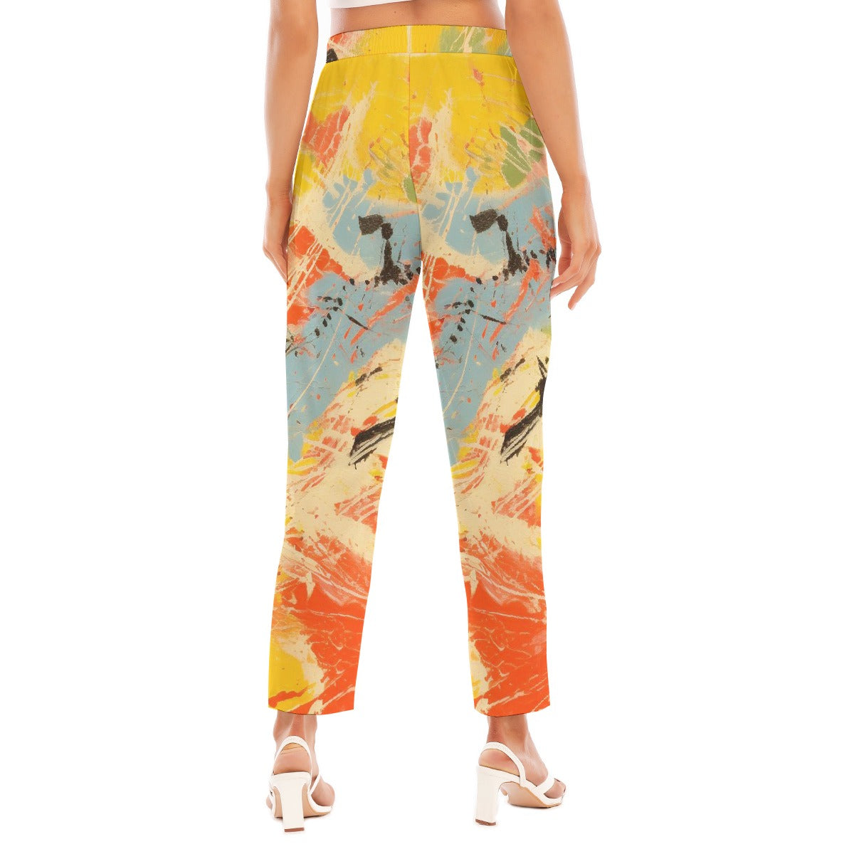 All-Over Print Women's Loose Straight-leg Pants