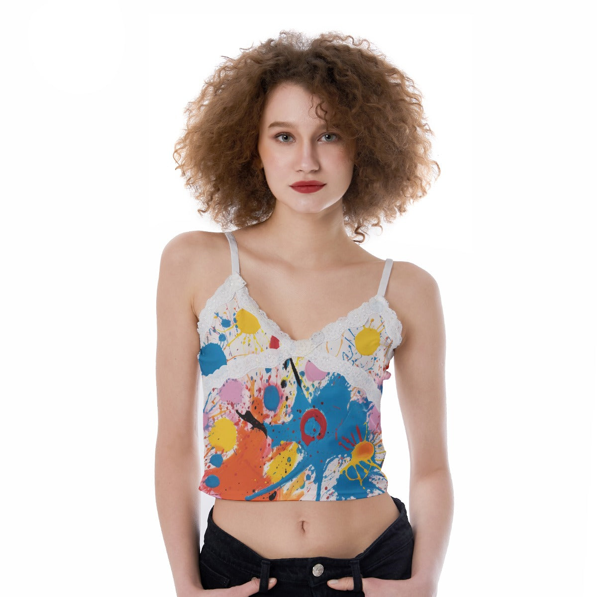 All-Over Print Women's Lace Camisole