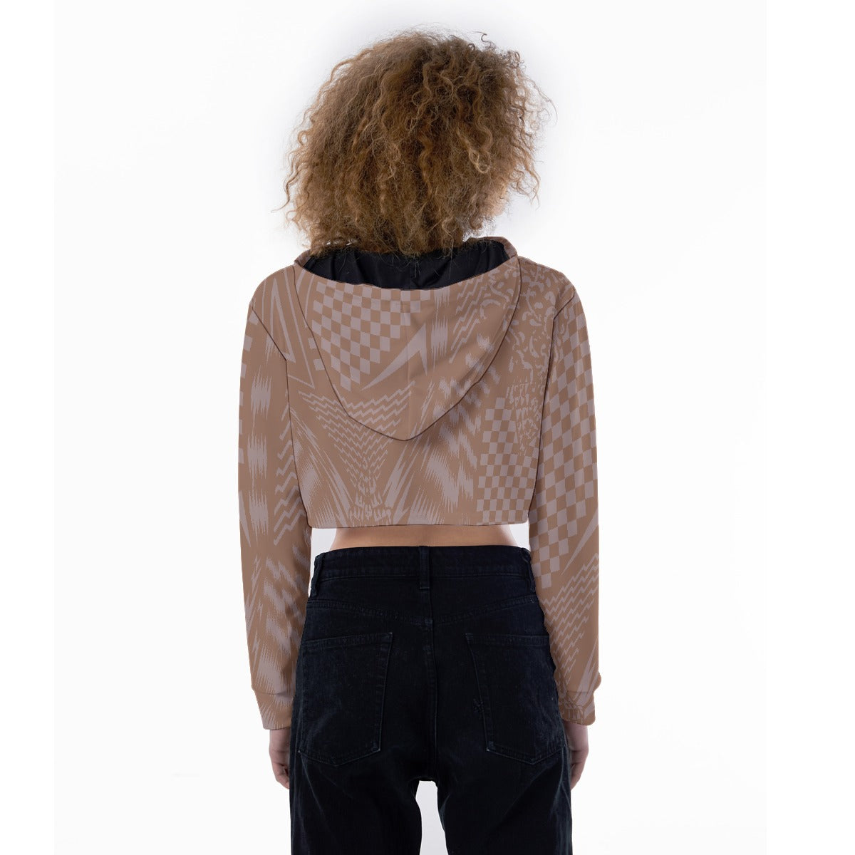 All-Over Print Women's Crop Top Hoodie