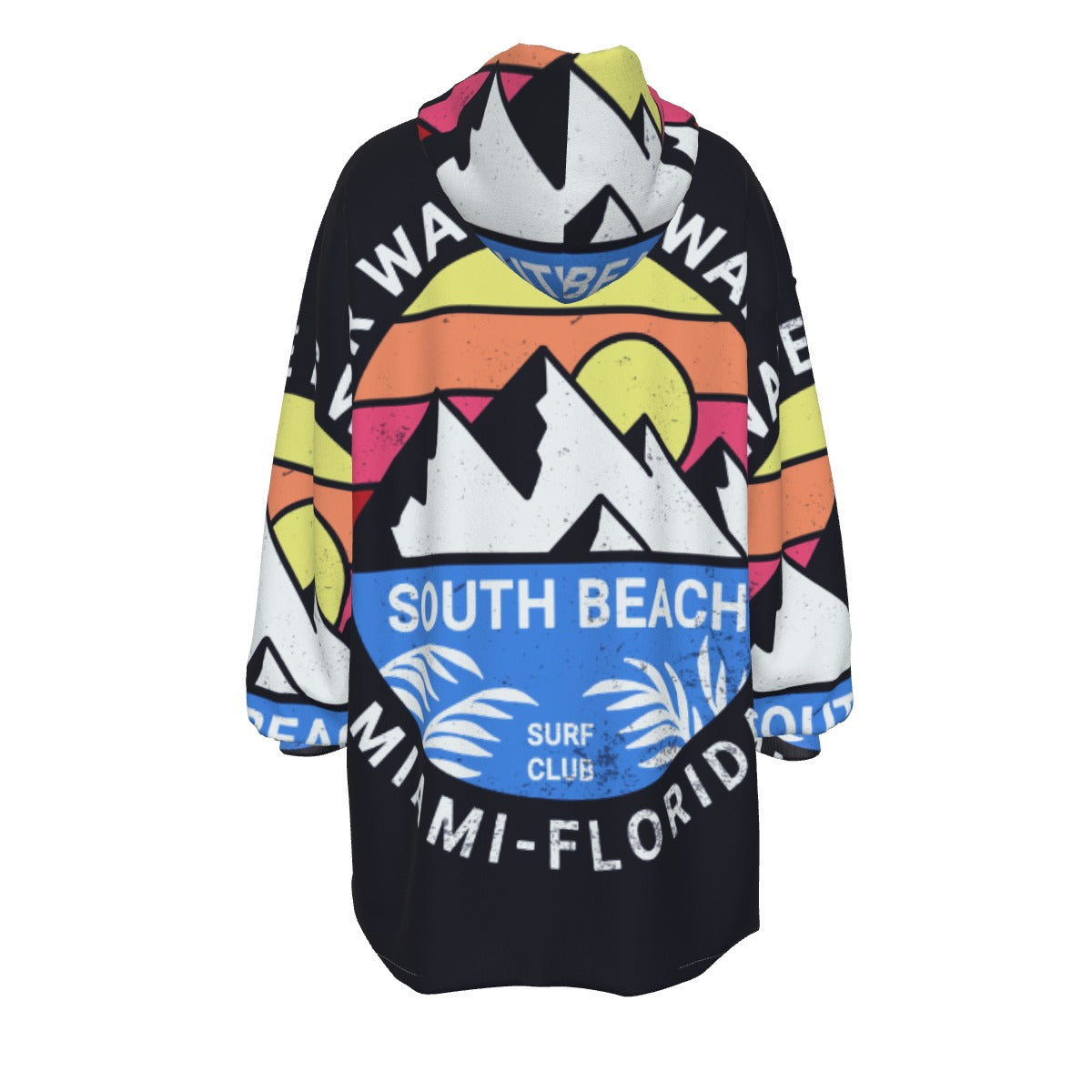 All-Over Print Women's Sherpa Fleece Hoodie Blanket