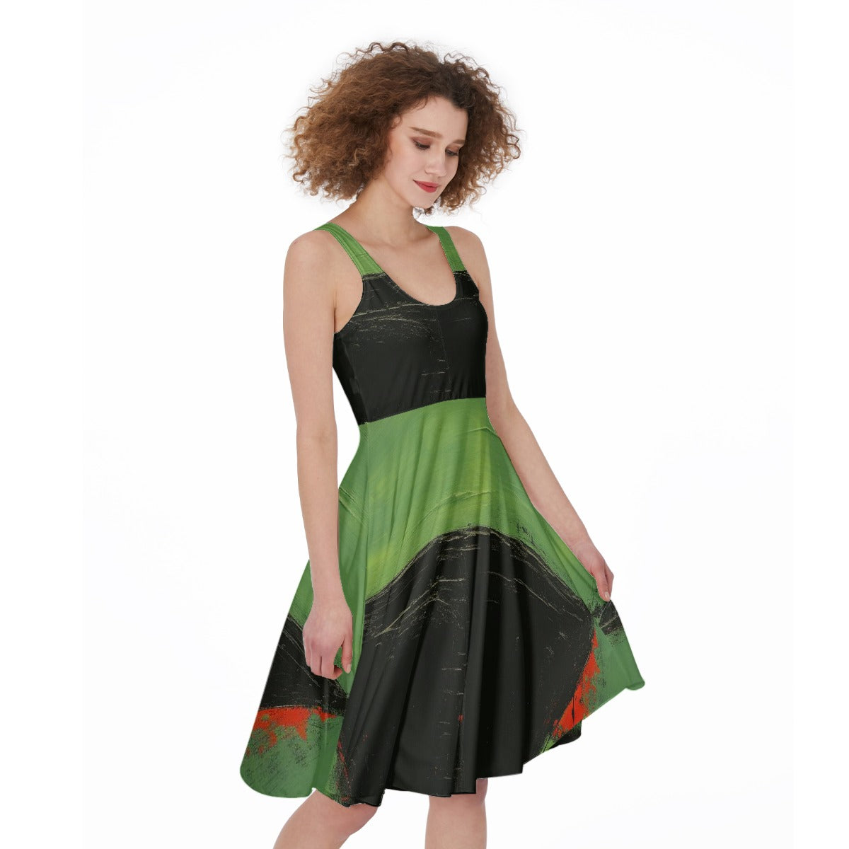 All-Over Print Women's Sleeveless Dress