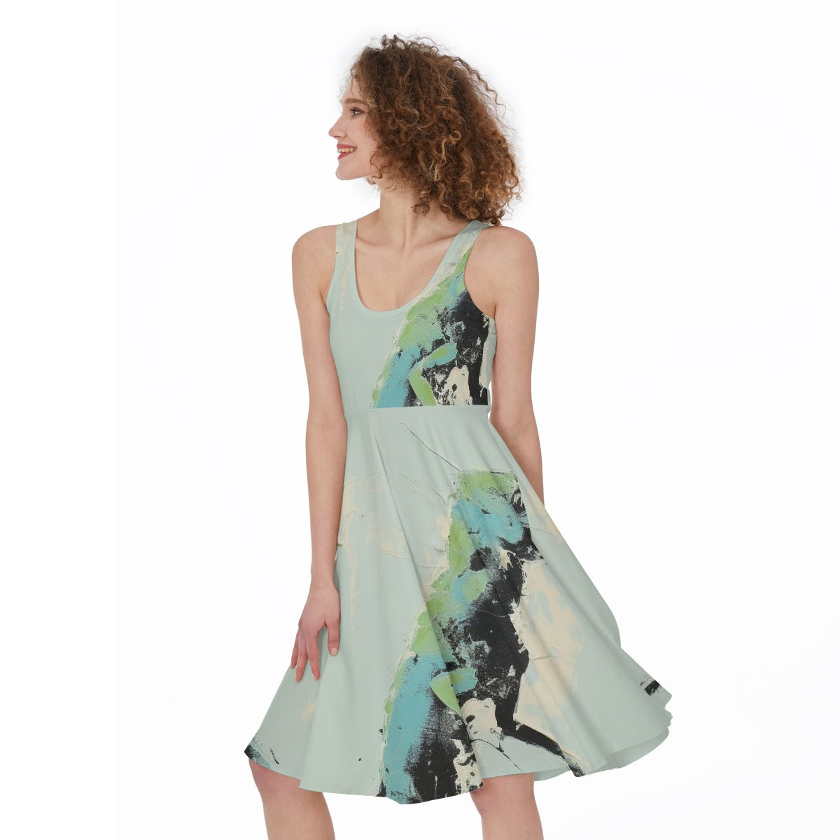 All-Over Print Women's Sleeveless Dress