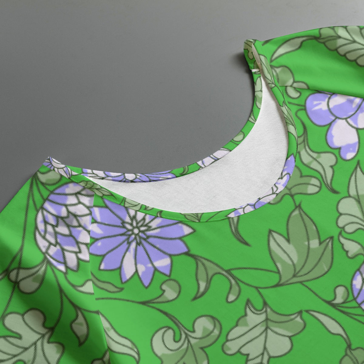 All-Over Print Women's Round Neck T-shirt With Raglan Sleeve
