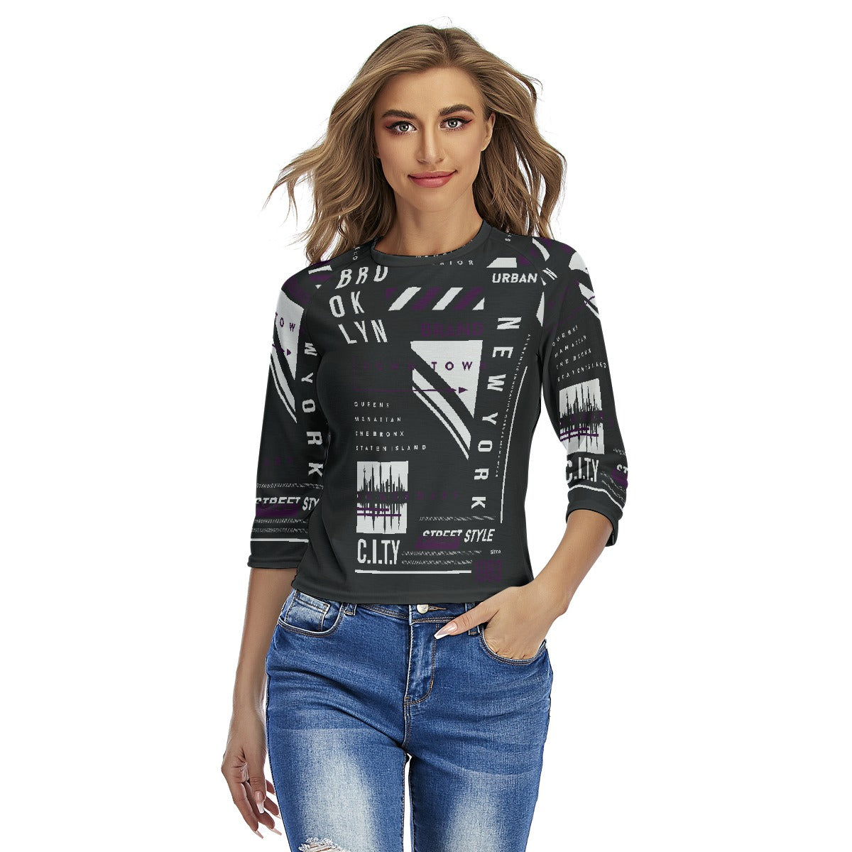 All-Over Print Women's Raglan Sleeves T-shirts