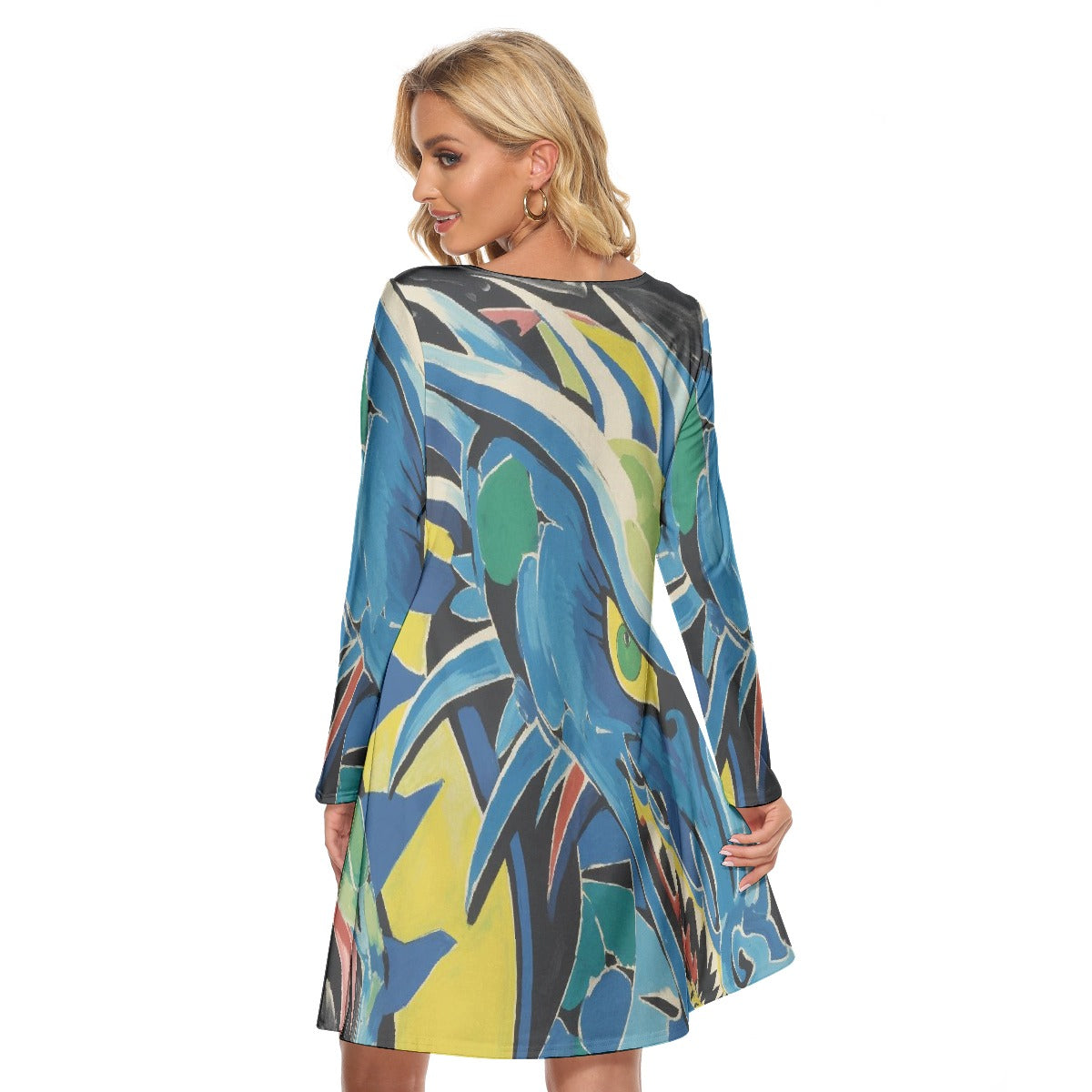 All-Over Print Women's Crew Neck Dress