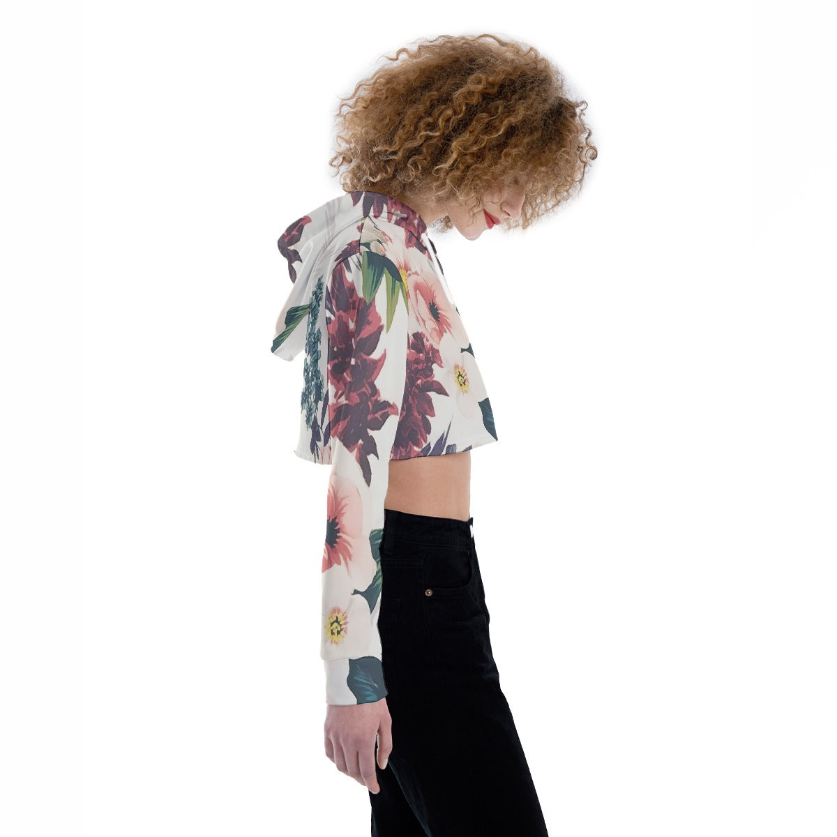 All-Over Print Women's Crop Top Hoodie