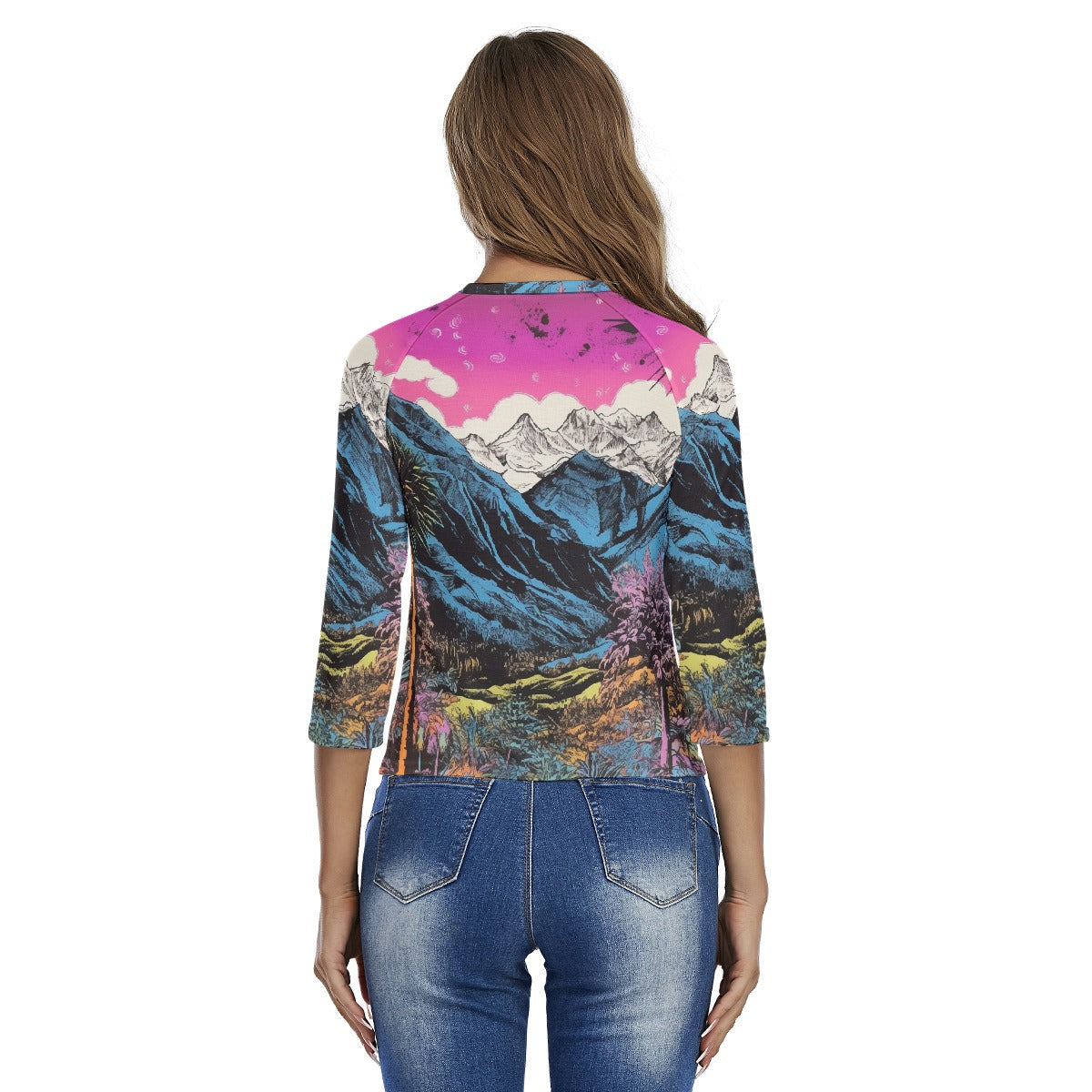 All-Over Print Women's Raglan Sleeves T-shirts