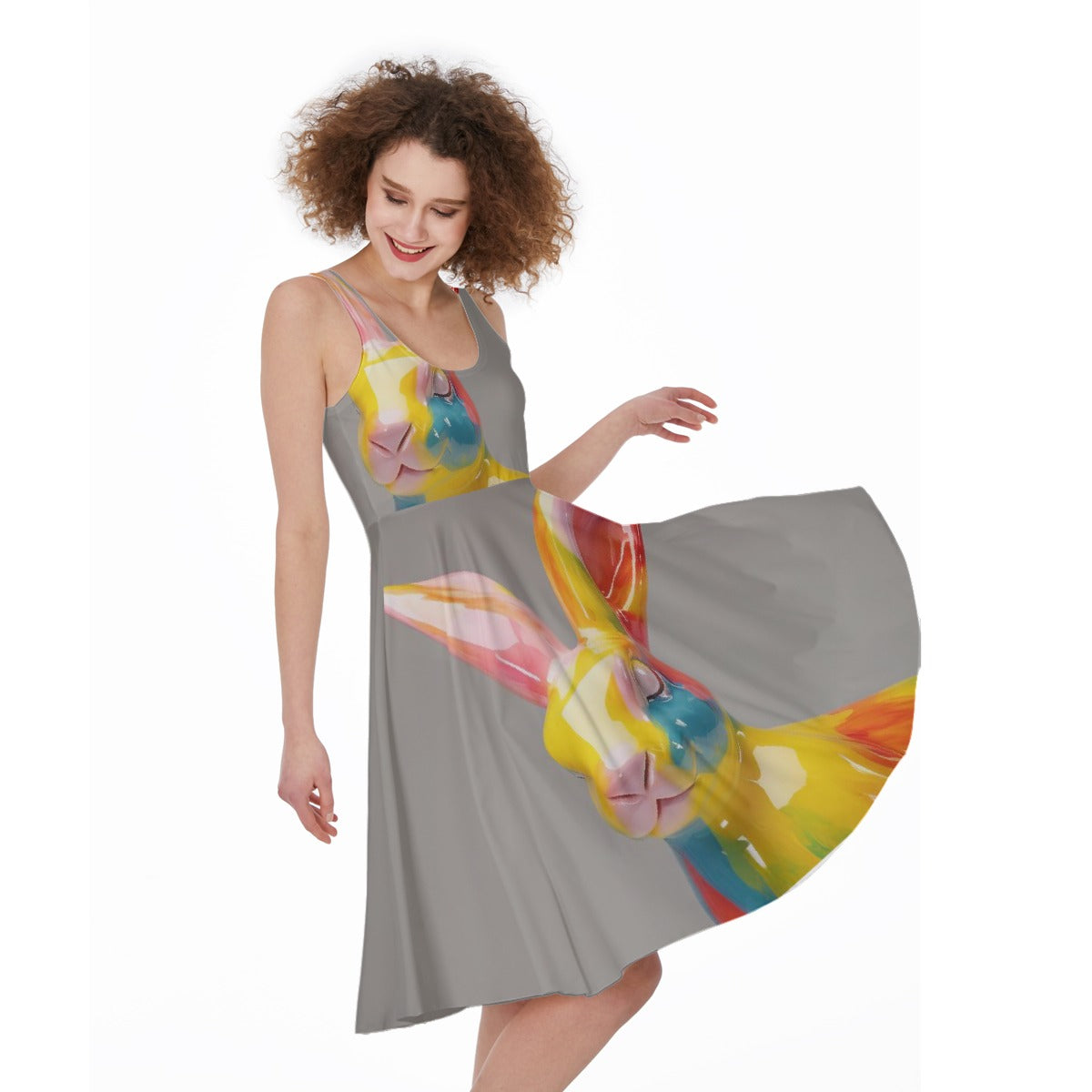 All-Over Print Women's Sleeveless Dress