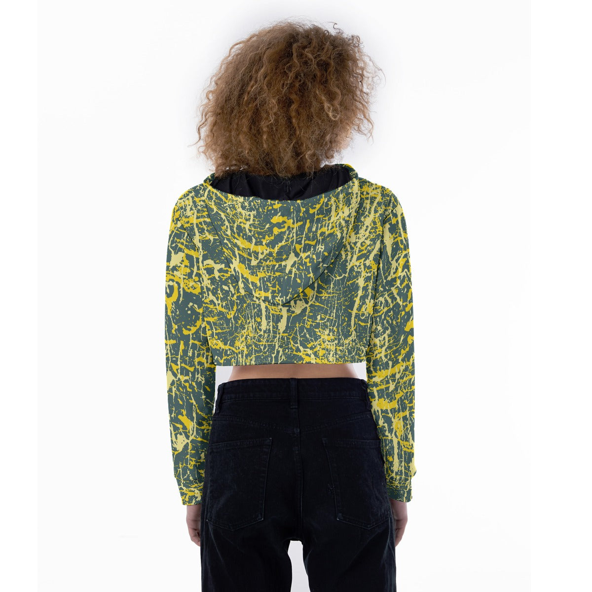 All-Over Print Women's Crop Top Hoodie