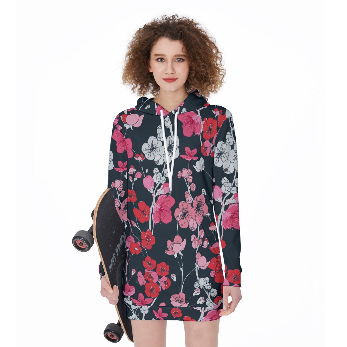 All-Over Print Women's Long Hoodie