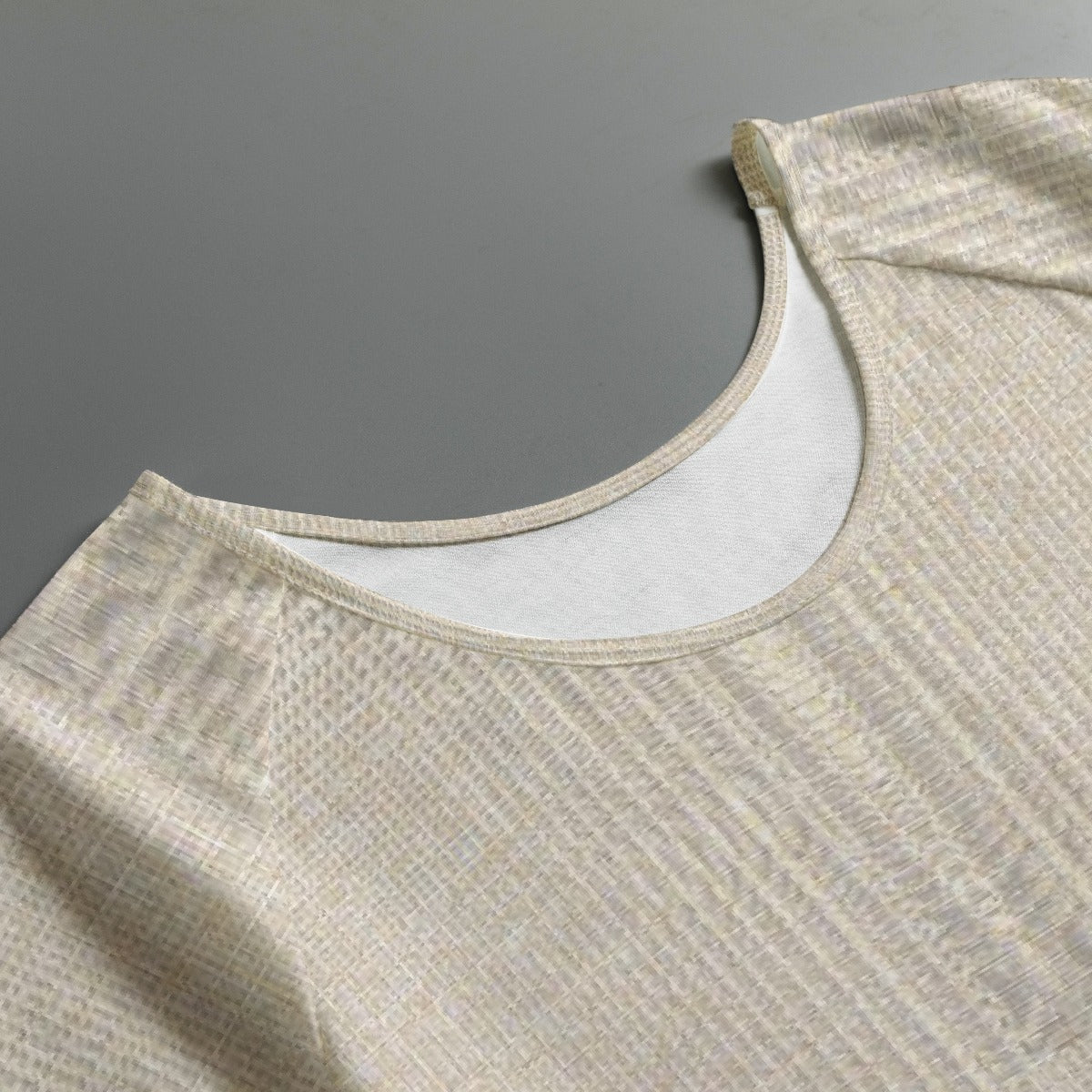 All-Over Print Women's Round Neck T-shirt With Raglan Sleeve