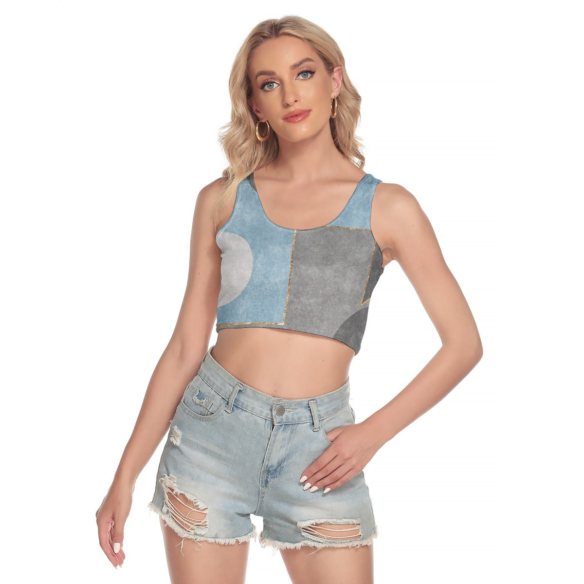 All-Over Print Women's Sport Crop Tank Top