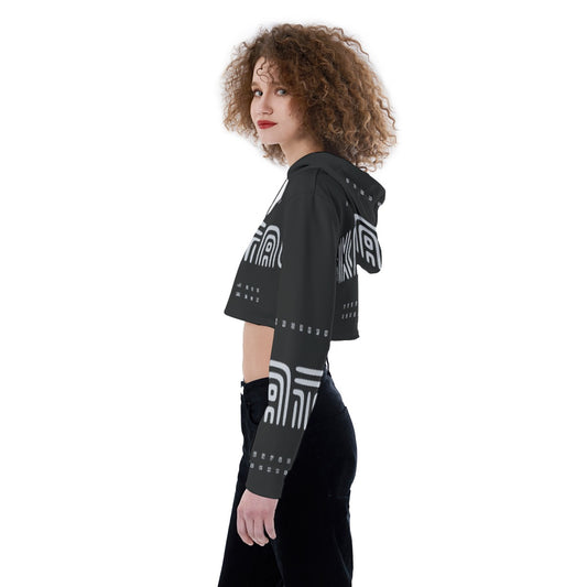All-Over Print Women's Crop Top Hoodie