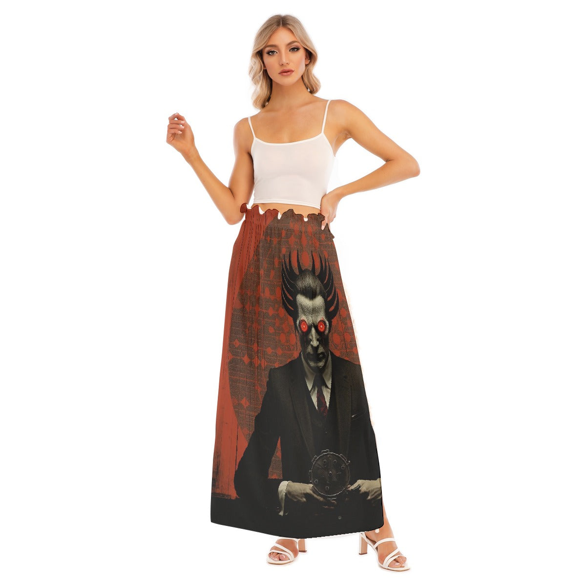 All-Over Print Women's Side Split Skirt