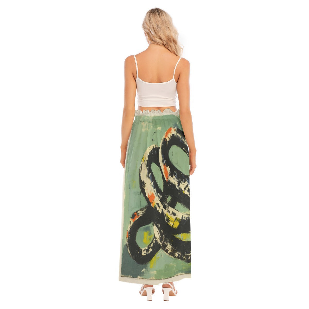 All-Over Print Women's Side Split Skirt