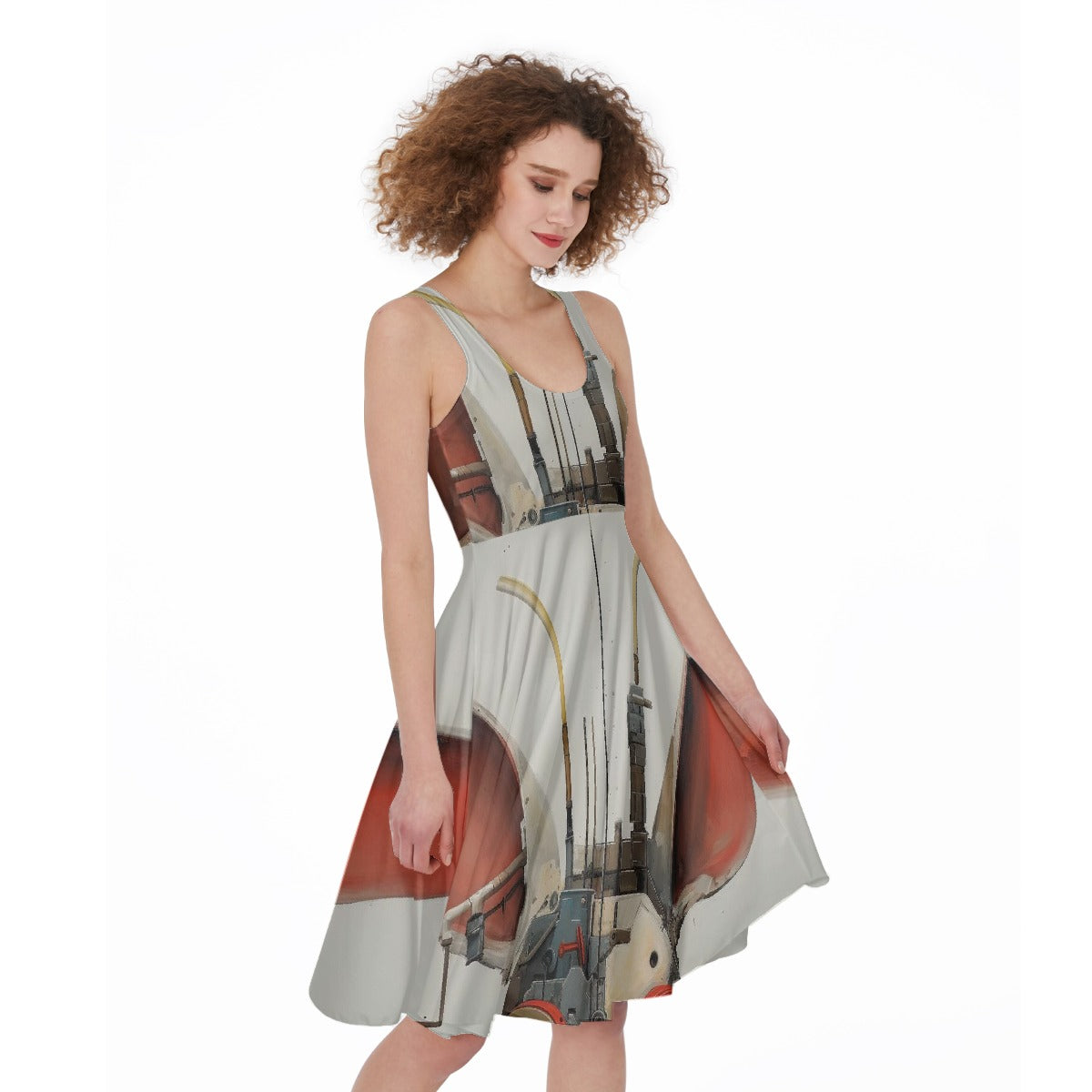 All-Over Print Women's Sleeveless Dress