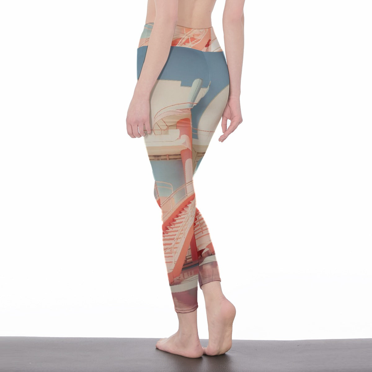 All-Over Print Women's High Waist Leggings | Side Stitch Closure