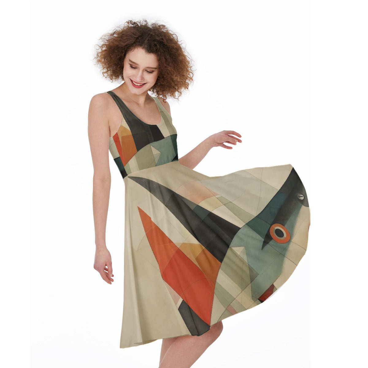 All-Over Print Women's Sleeveless Dress