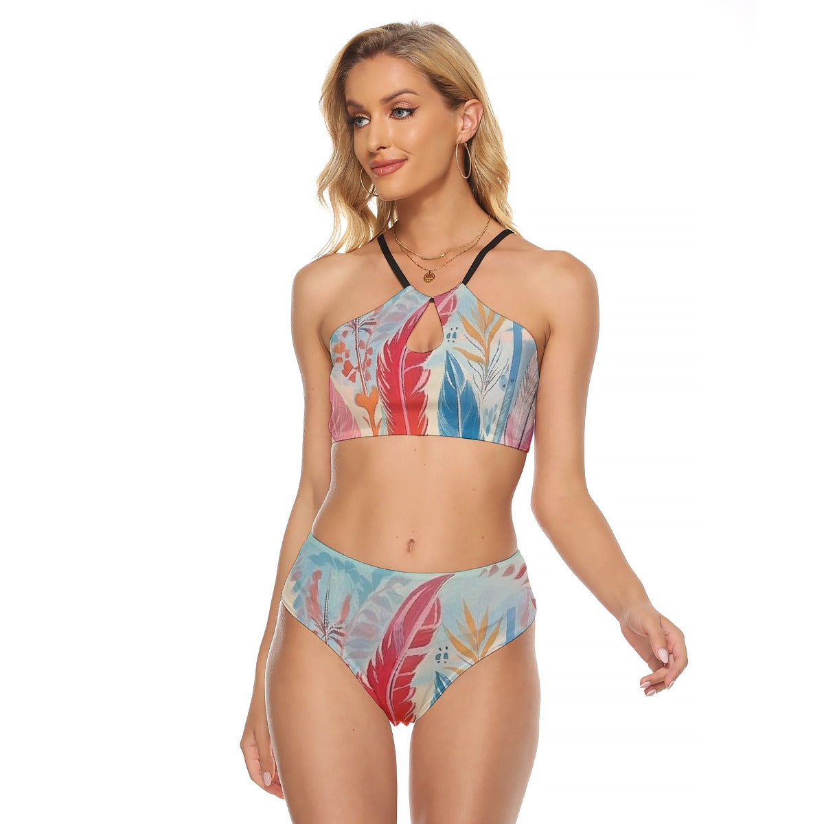 All-Over Print Women's Cami Keyhole One-piece Swimsuit
