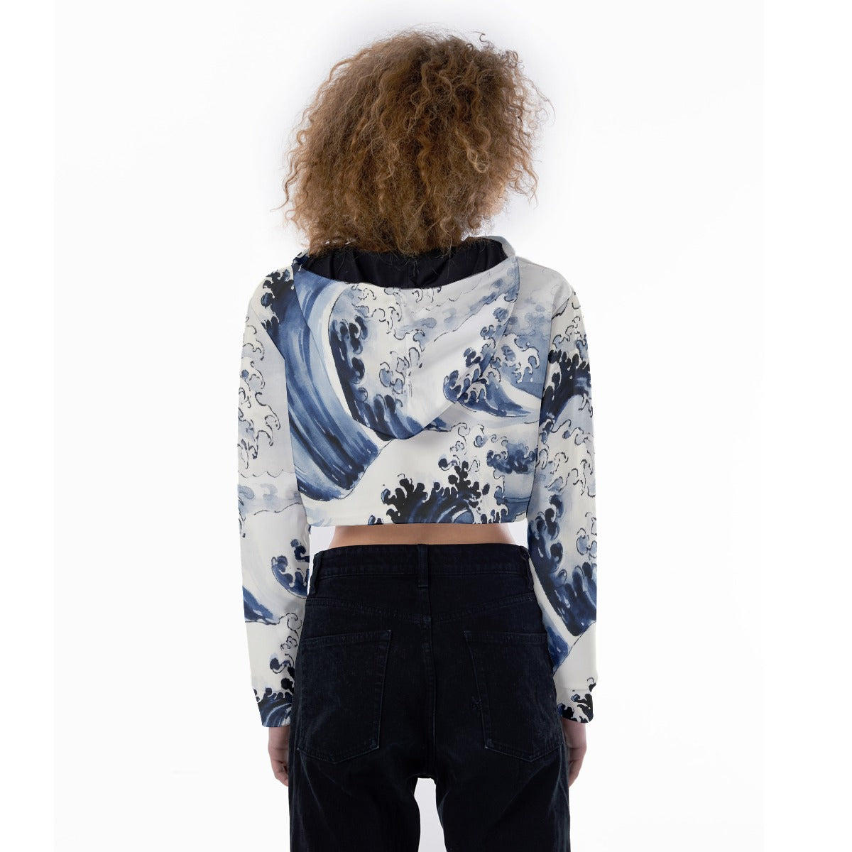 All-Over Print Women's Crop Top Hoodie