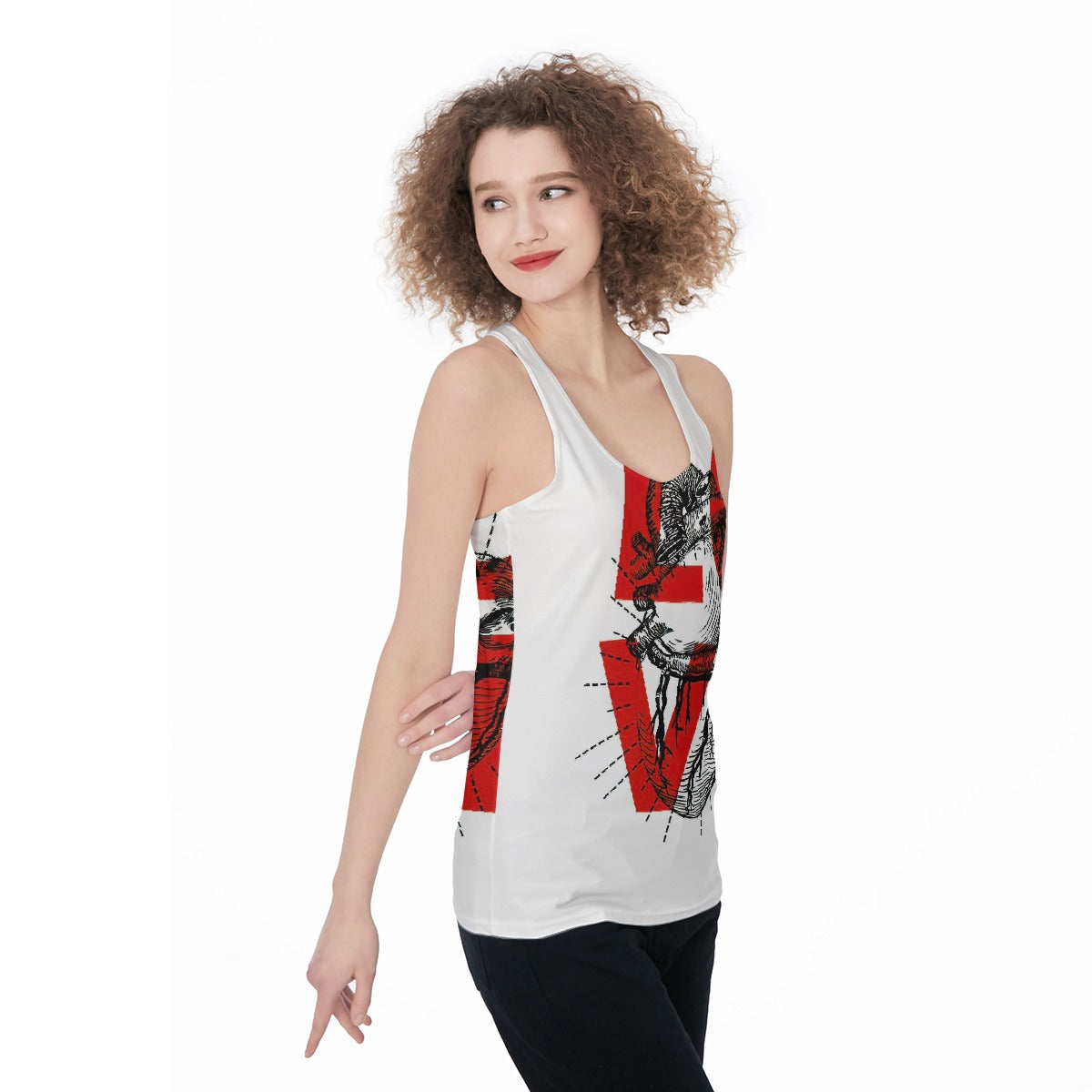All-Over Print Women's Racerback Tank Top