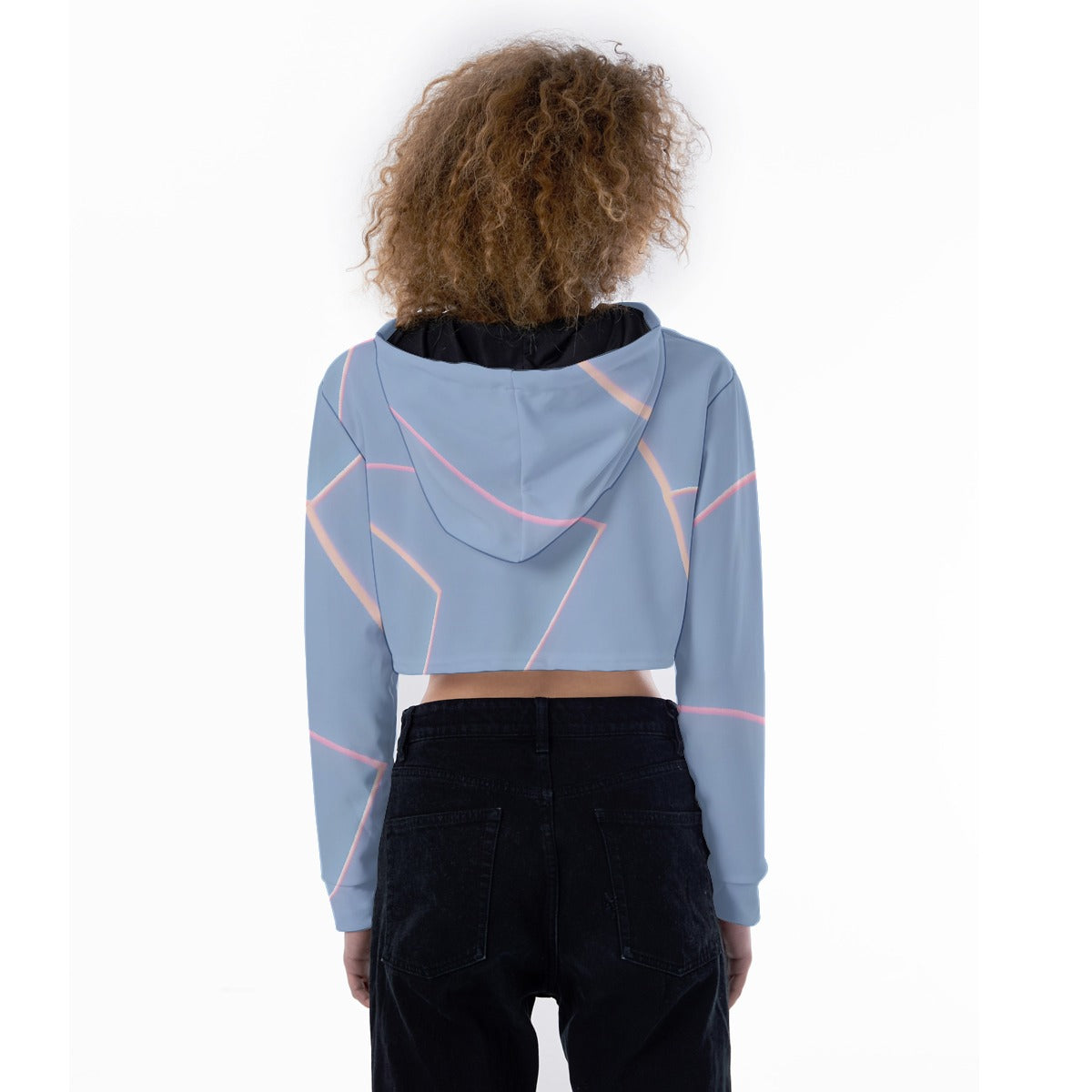All-Over Print Women's Crop Top Hoodie