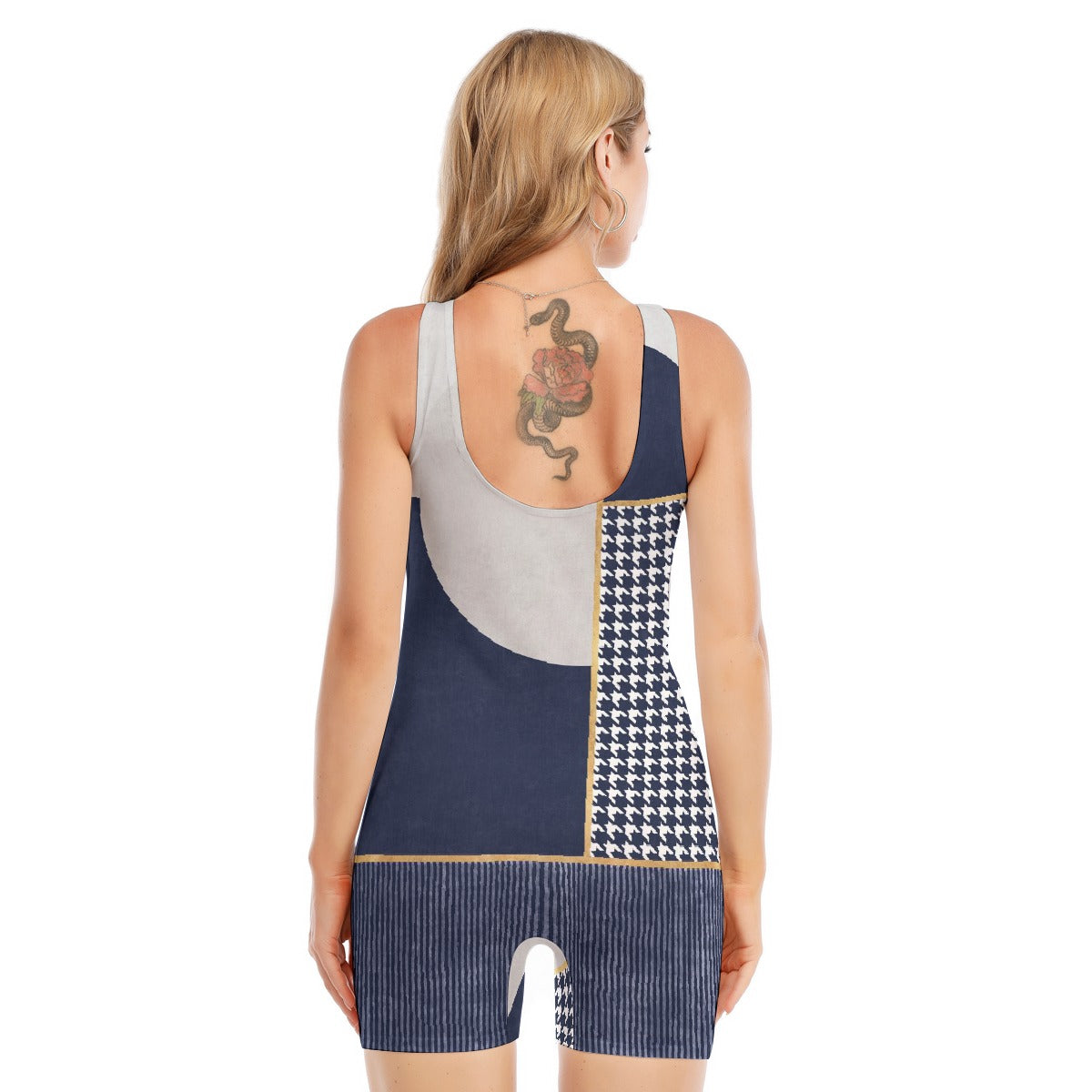 All-Over Print Women's Sleeveless One-piece Swimsuit