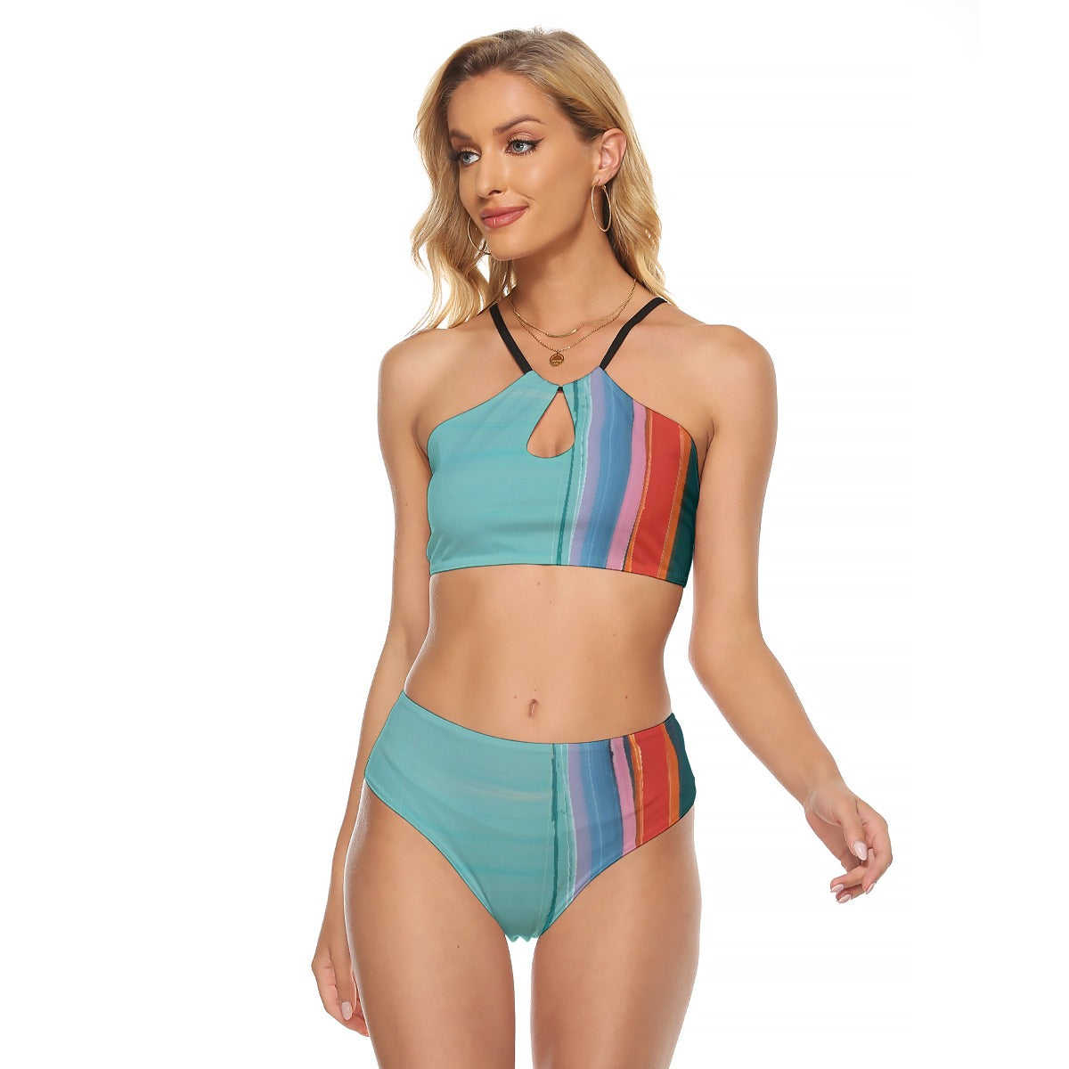 All-Over Print Women's Cami Keyhole One-piece Swimsuit