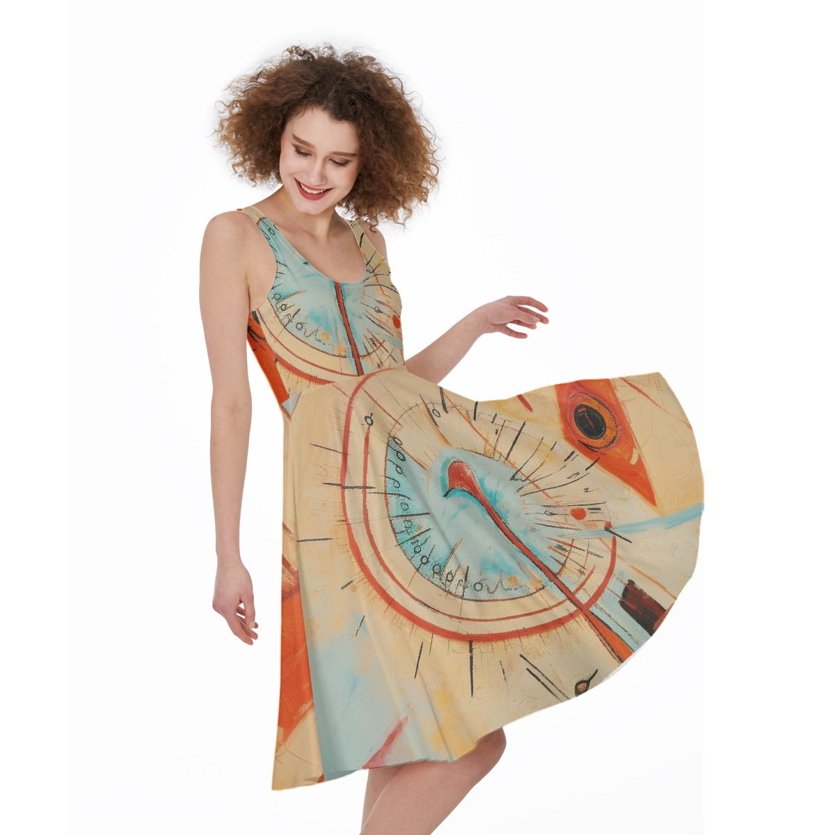 All-Over Print Women's Sleeveless Dress