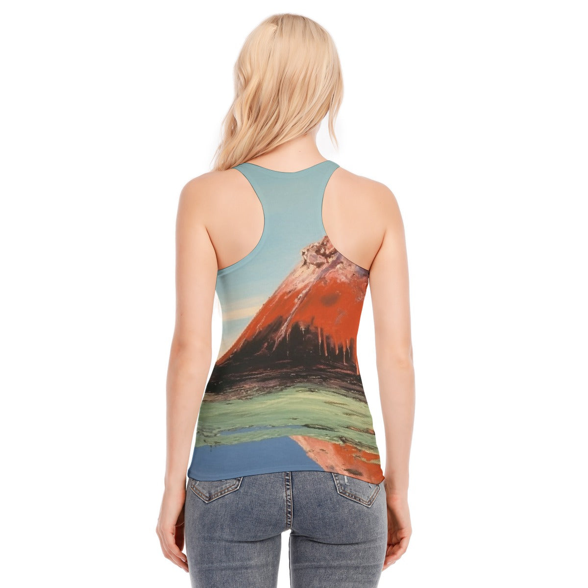 All-Over Print Women's Racer Vest | 190GSM Cotton
