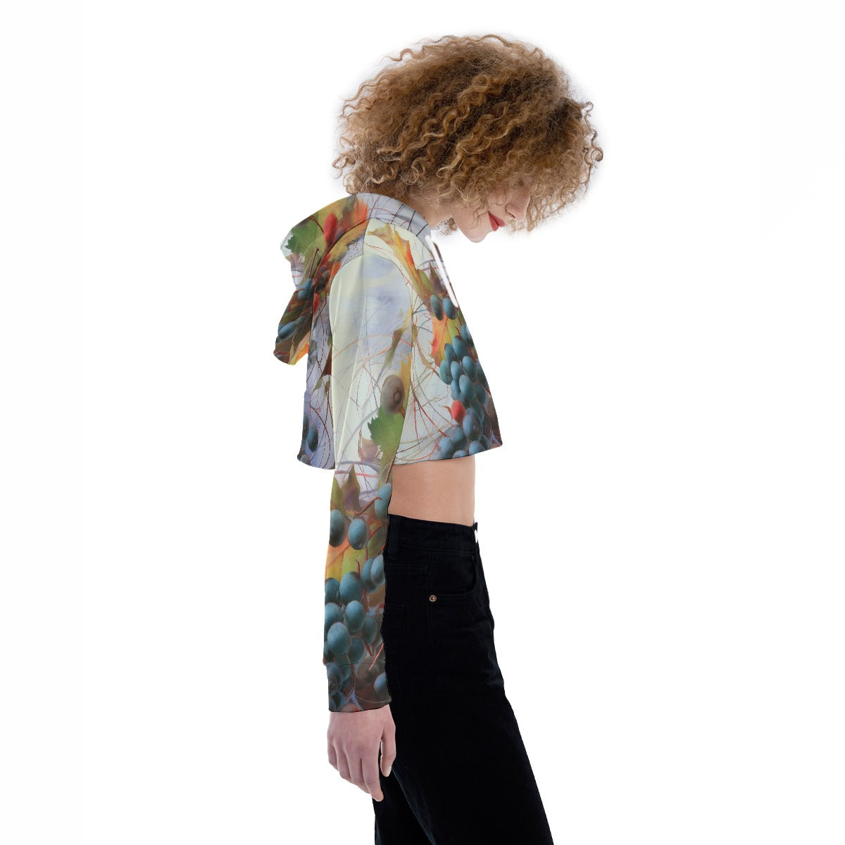 All-Over Print Women's Crop Top Hoodie